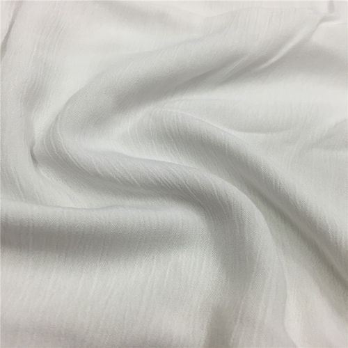 30*24人棉绉布 直绉 黑白现货 粘胶 viscose 时装面料