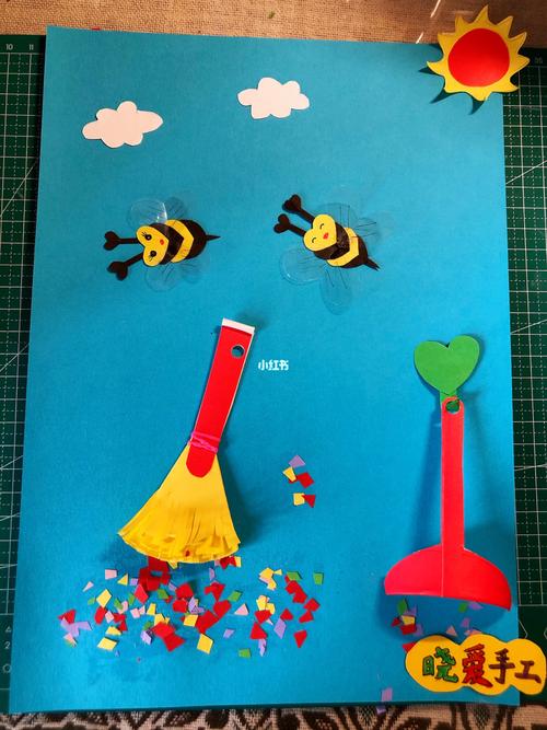 劳动最光荣——五一劳动节手工_手工制作_我的手工日常_兴趣爱好_手工