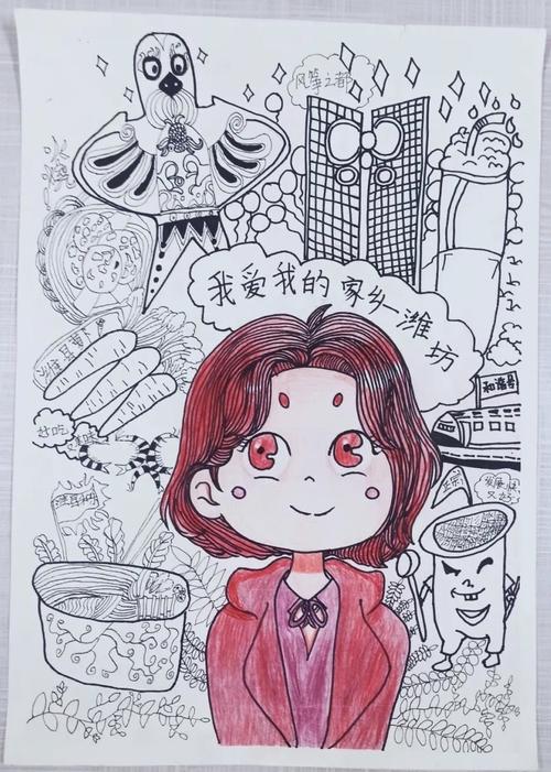我手画我家 浓浓潍坊情—高新东风学校"我心目中的家乡"青少年绘画