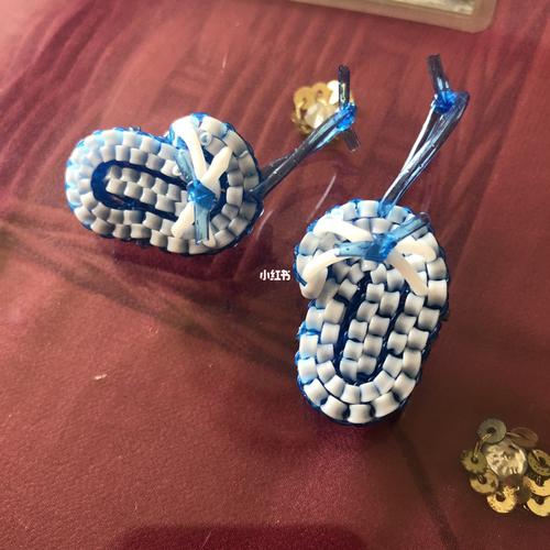 塑料管之小拖鞋教程_拖鞋_教程_童年_钩针_童年生活不