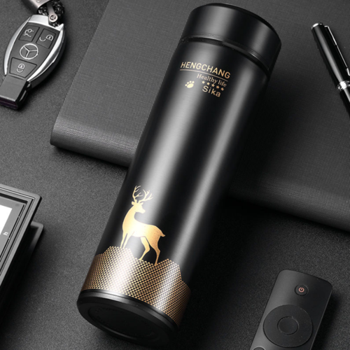 pdd09保温杯智能可测温度男女学生便携创意刻字潮流水杯大容量泡茶杯