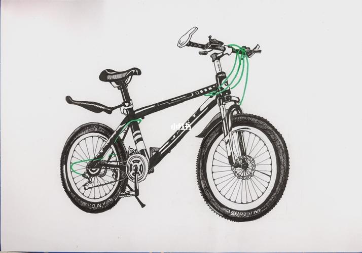 速写考级: 六级 自行车_自行车_速写_英语六级_美术_写生_绘画_美术