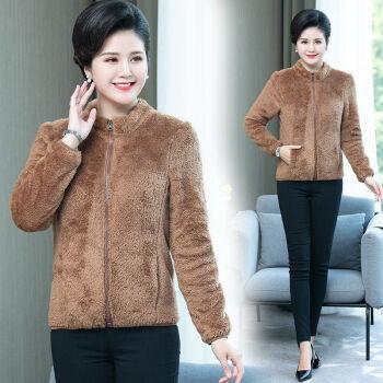 双面绒外套女珊瑚绒保暖上衣抓绒秋冬款卫衣拉链毛毛衣服摇粒绒潮时尚