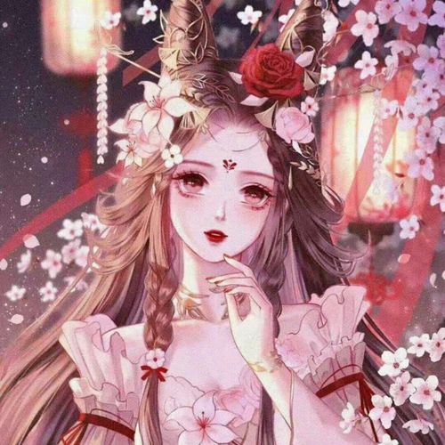 超红火的古风新年女头像