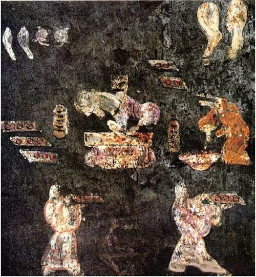 汉代古墓中的壁画--人间仙界