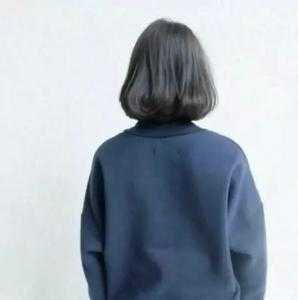 动漫短发背影头像女生