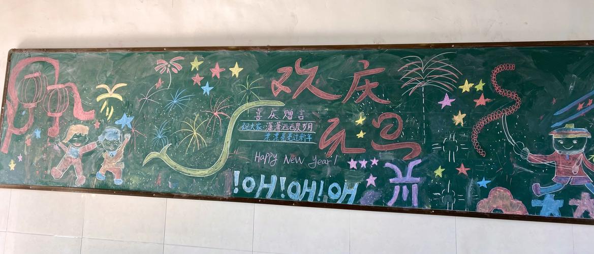 "庆元旦,迎新年"—鹰潭市第六小学元旦黑板报活动
