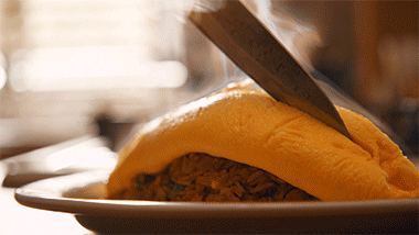 用了100 个鸡蛋才学会的流心蛋包饭,不看看对得起我吗