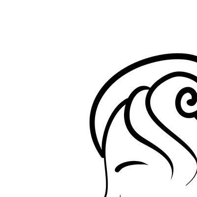 人头简笔画轮廓