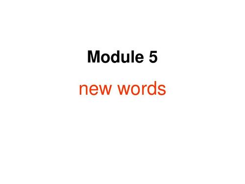 new words of m5ppt