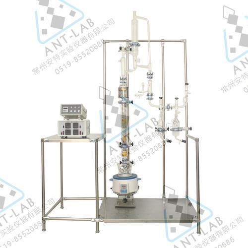 【可定制】球口实验室精馏装置小试提纯精馏塔/柱精馏
