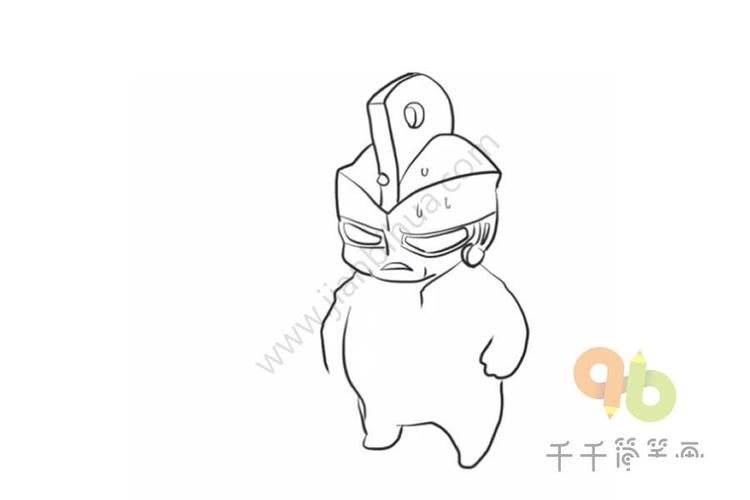 变胖的艾斯奥特曼简笔画