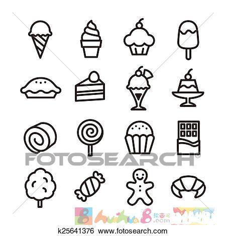 巧克力简笔画图片素材 简笔画 设计 矢量 矢量图 手绘 素材 线稿 450