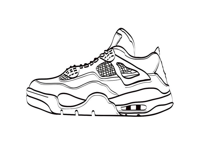 aj球鞋练习|插画|插画习作|zkun1022   原创作品             aj运动