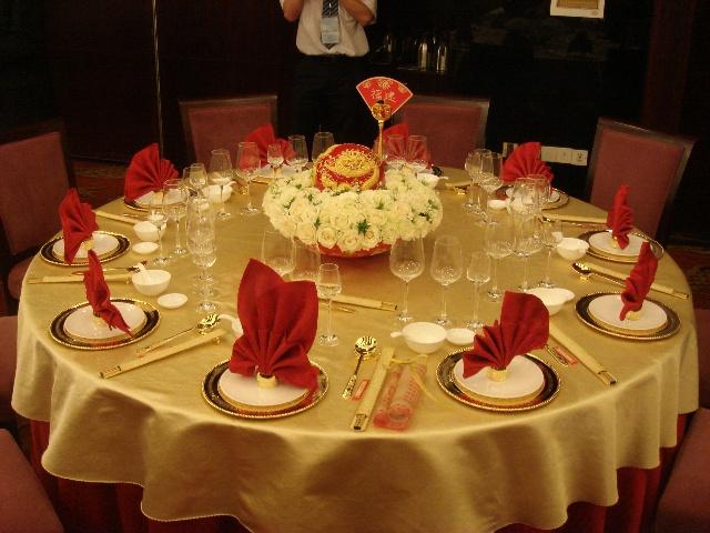 充满创意的中餐宴会摆台余昌国搜狐博客