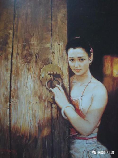 潘鸿海油画这画中的少女你看像谁