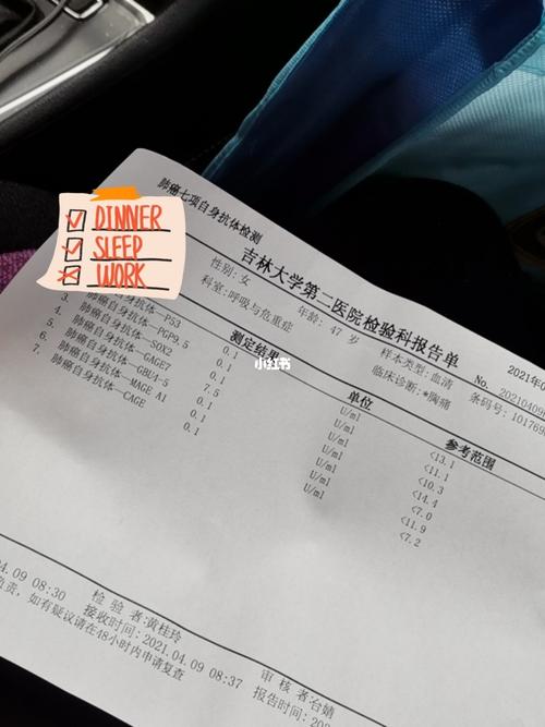 肺癌七项抗体筛查结果出来了,来医院等专家看片子等待