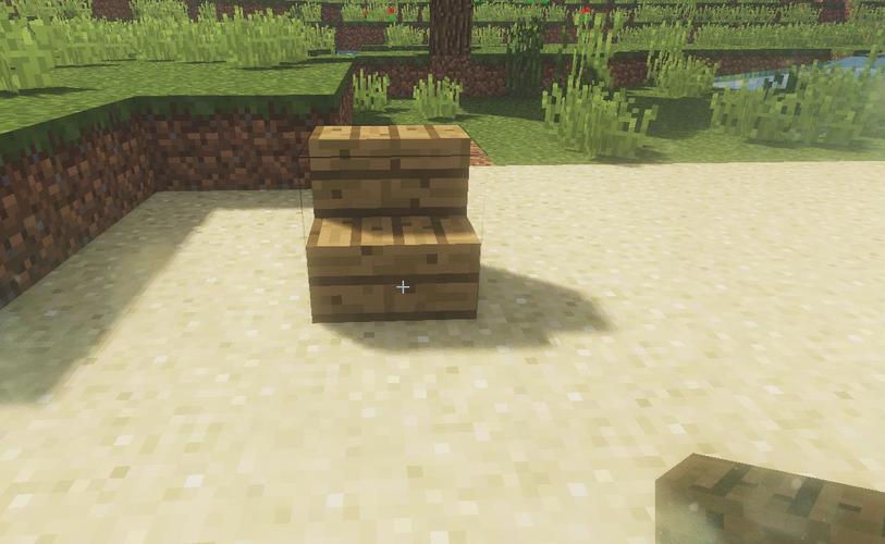 《我的世界》如果在海边沙滩上建造躺椅和遮阳伞,是不是太惬意呢