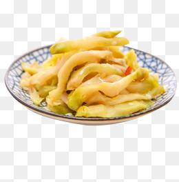 腌制好的竹笋咸菜