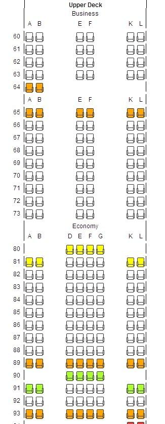 空客a380座位选择攻略