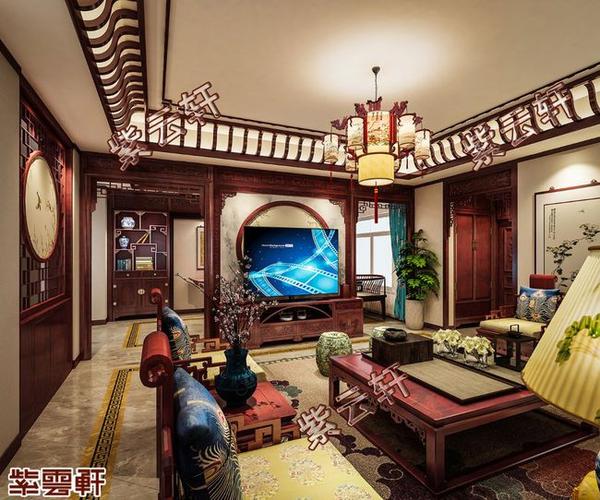 别墅设计现代中式装修 庄重典雅|中式风格|客厅|玄关