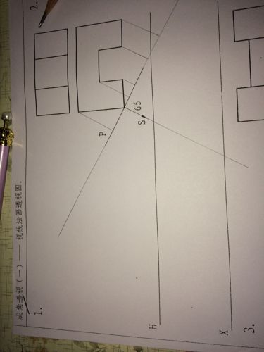 成角透视 视线法画透视图 求教此图画法 感谢