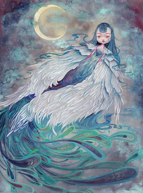 《羽人》摘自 《山海经·海.