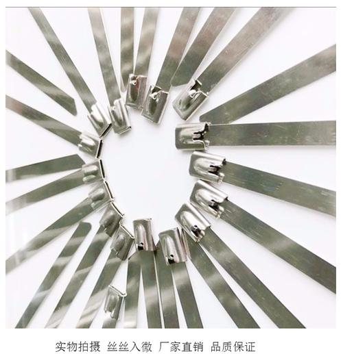 不锈钢式绑扎带304不锈钢扎带材质461200船用金属电缆扎带卡扣绑扎带