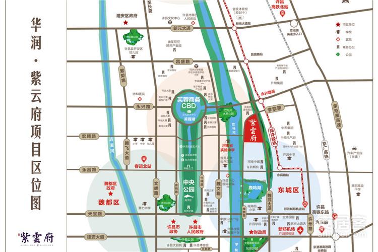04/ 08 项目区位 项目位于芙蓉湖cbd片区,饮马河畔,许昌市魏武大道与