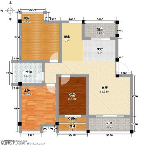 柳工颐华城未定义116.00㎡户型图