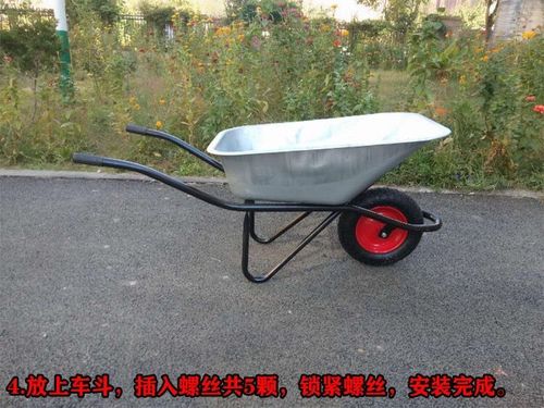 独轮手推车翻斗车双轮推车建筑用家用农用车单轮小推车工具车加厚