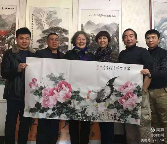 书画家到任丘书画创作基地挥毫泼墨