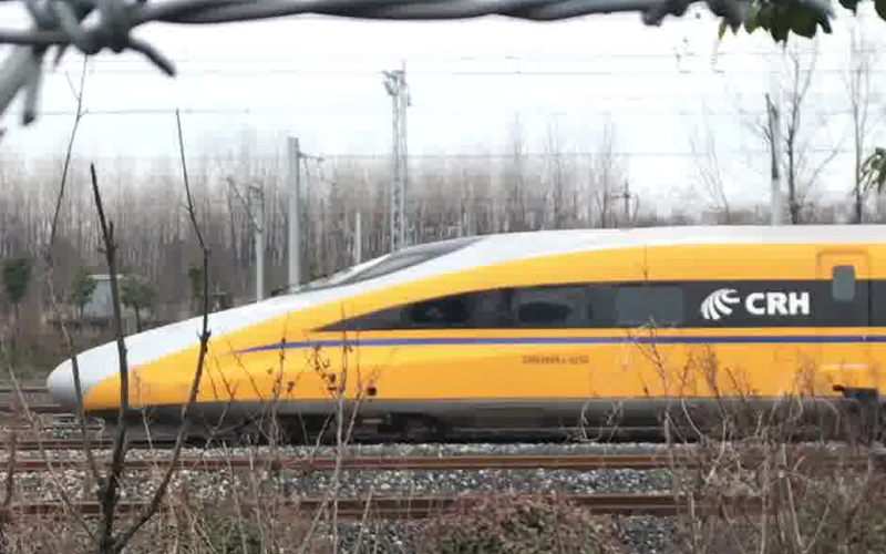 【中国铁路】crh380aj-0202出扬州站