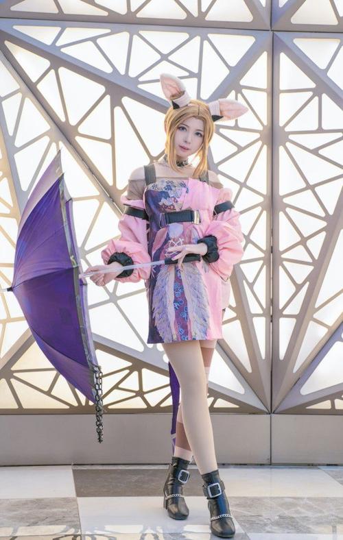 cos王者荣耀公孙离无限星赏官cos场照口只喵子