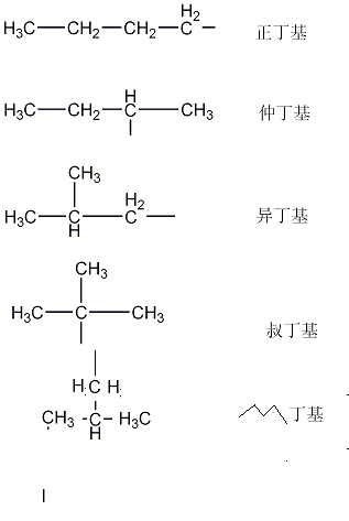 跟异丁基的差距在哪 数丁基看丁烷 正丁烷2种一取代 异丁烷2种一取代
