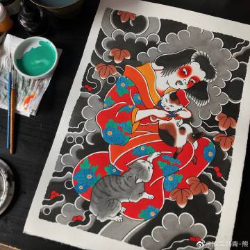 清鬼刺青-熊:       .艺伎.