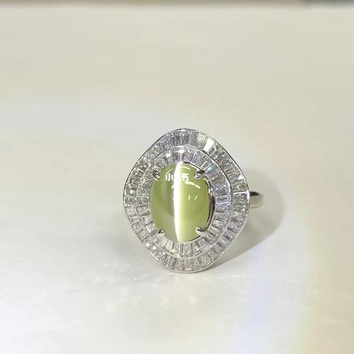 猫眼石戒指_猫眼石_戒指_玉石_日本中古_眼线_时尚