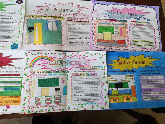 第四小学四年级英语特色作业展———my classroom