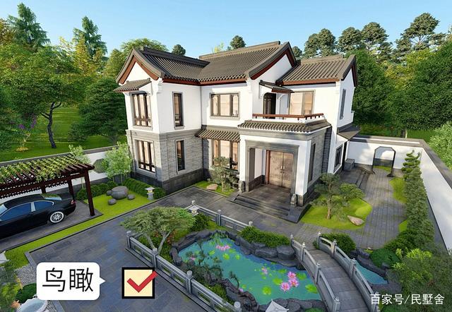 7米宽如何自建中式合院?粉墙黛瓦,江西杨家的农村别墅设计