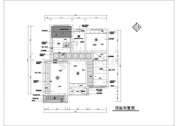 设计图纸原始结构平面布置地面铺装顶面布置顶面灯位尺寸室内立面6张
