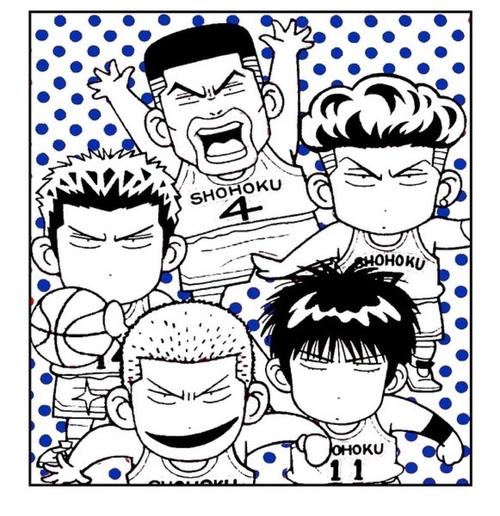 湘北五人组q版 灌篮高手