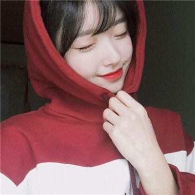 红色系喜气女生头像高清