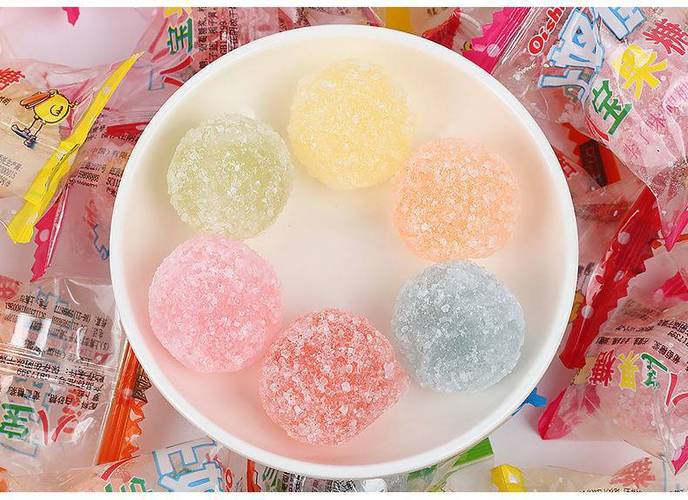 上好佳八宝糖水果硬糖薄荷糖混合口味500克散装八宝糖