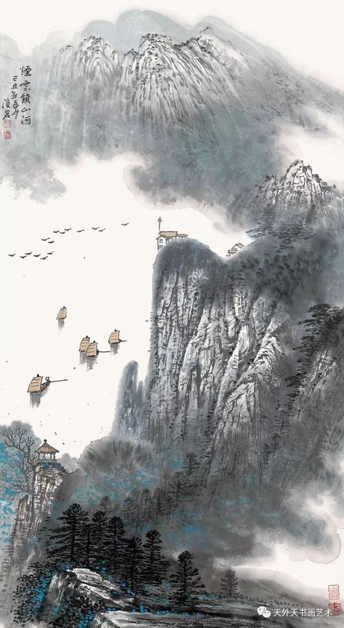 【山水画欣赏】乔溪岩中国画作品集