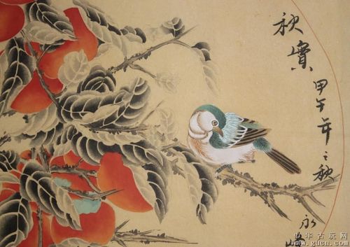 著名工笔画家赵老师作品圆心扇面