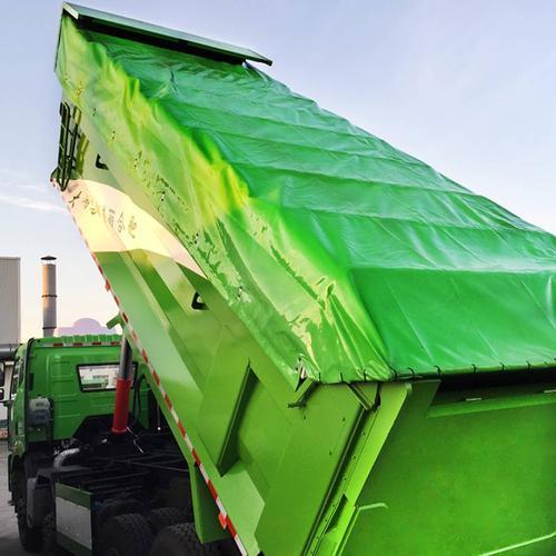 渣土车-自卸车伸缩篷布-渣土车环保盖-自动篷布-自卸