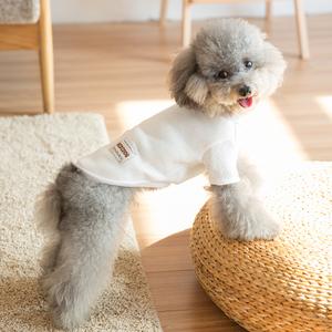 可爱潮牌针织衫狗狗衣服幼犬泰迪比熊博美犬秋装小型犬小狗两脚衣