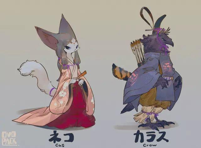 萌化的拟人动物《日本插画师ryota murayama作品欣赏》