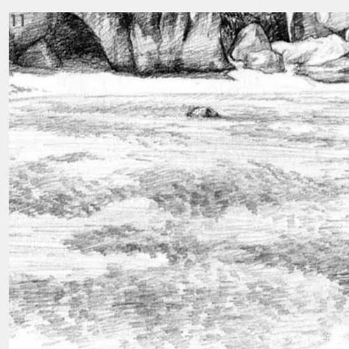 大海素描教程:海景如何素描?详细又简单的教程值得