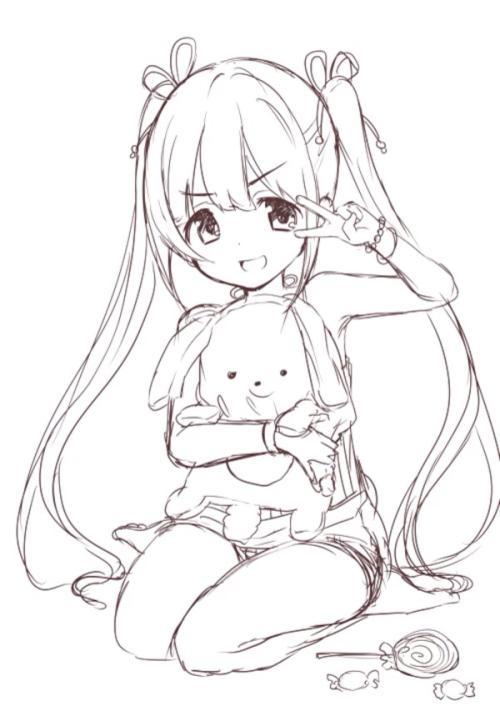 哪些二次元角色可以简笔画